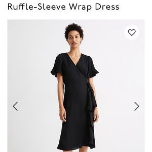 Madewell Ruffle-Sleeve Wrap Dress